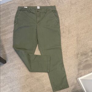 GAP Olive Chino Pants for women